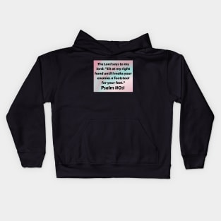 Bible Verse Psalm 110:1 Kids Hoodie